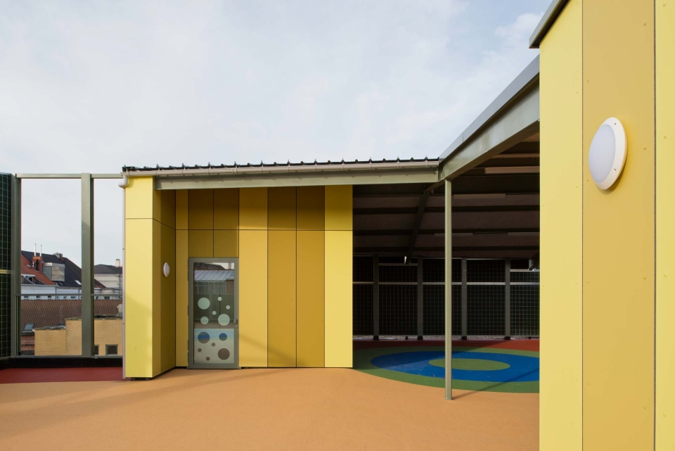 School Sint-Bavo Gent - speelplaats dak